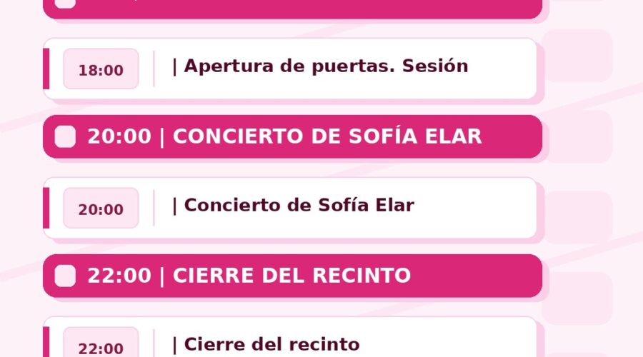 Sofía Elar en directo en La Atalaya, Laredo