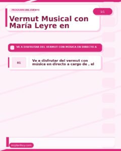 Vermut Musical con María Leyre en Santiago