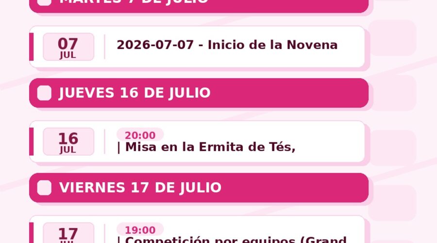 Fiestas de El Carmen en Suesa 2026