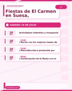 Fiestas de El Carmen en Suesa 2026