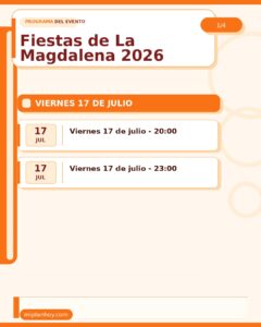 Fiestas de La Magdalena 2026 en La Penilla de Cayón