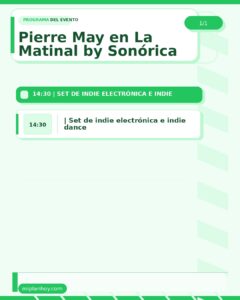 Pierre May en La Matinal by Sonórica, Castro-Urdiales