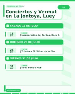 Conciertos y Vermut en La Jontoya –  Luey 2026