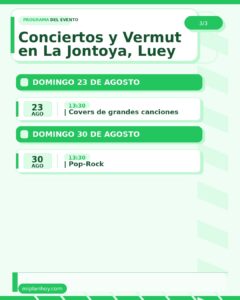 Conciertos y Vermut en La Jontoya –  Luey 2026