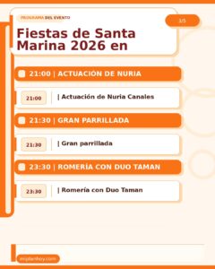 Fiestas de Santa Marina 2026 en Busta de Soba