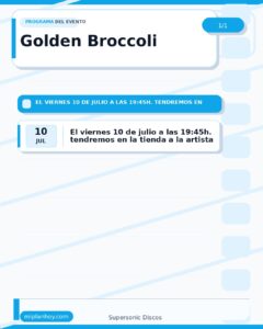 Golden Broccoli en Supersonic Discos: directo de hip hop cántabro
