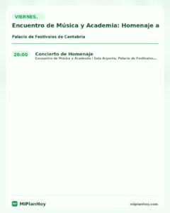Encuentro de Música y Academia: Homenaje a Grandes Figuras