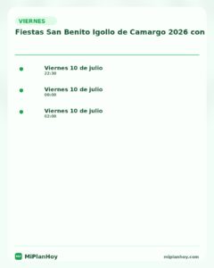 Fiestas San Benito Igollo de Camargo 2026 con Kiko Rivera