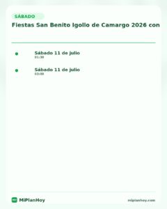 Fiestas San Benito Igollo de Camargo 2026 con Kiko Rivera