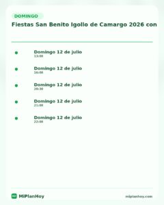 Fiestas San Benito Igollo de Camargo 2026 con Kiko Rivera