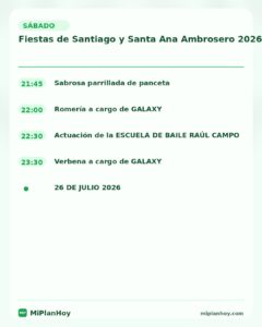 Fiestas de Santiago y Santa Ana Ambrosero 2026