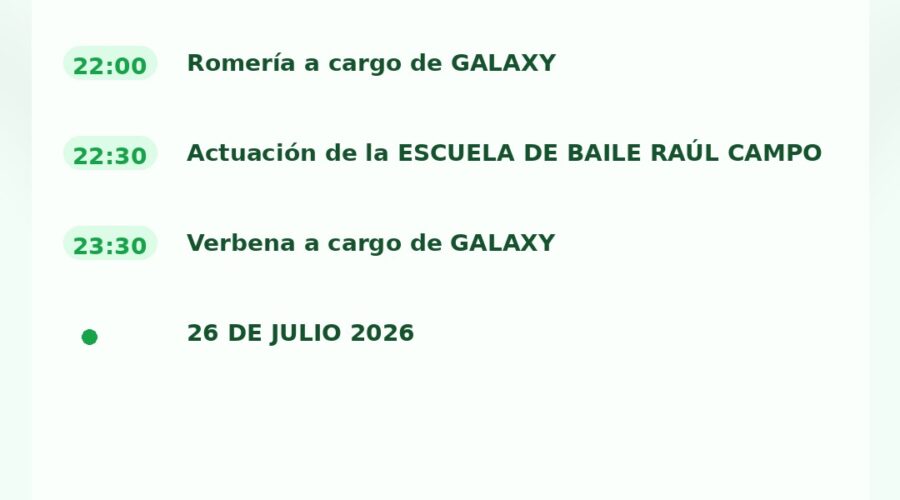 Fiestas de Santiago y Santa Ana Ambrosero 2026