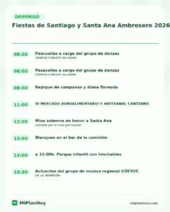 Fiestas de Santiago y Santa Ana Ambrosero 2026