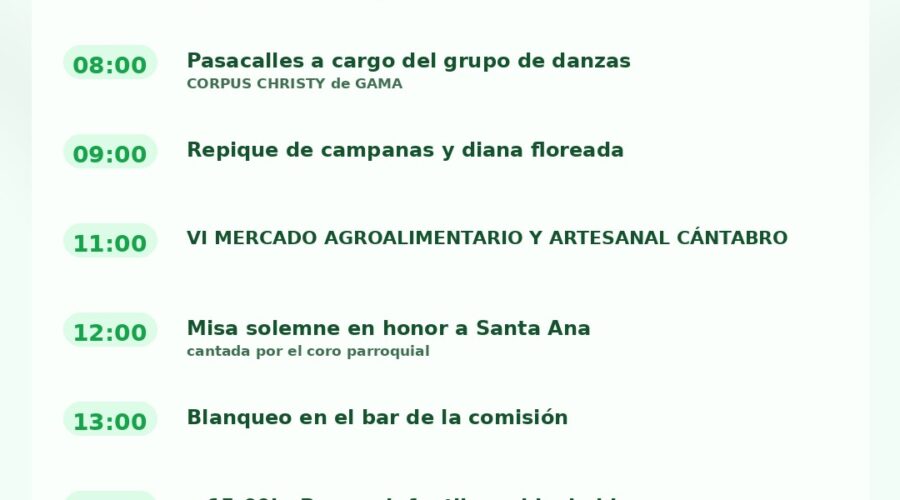 Fiestas de Santiago y Santa Ana Ambrosero 2026