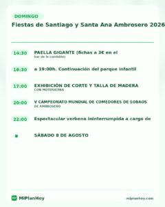 Fiestas de Santiago y Santa Ana Ambrosero 2026