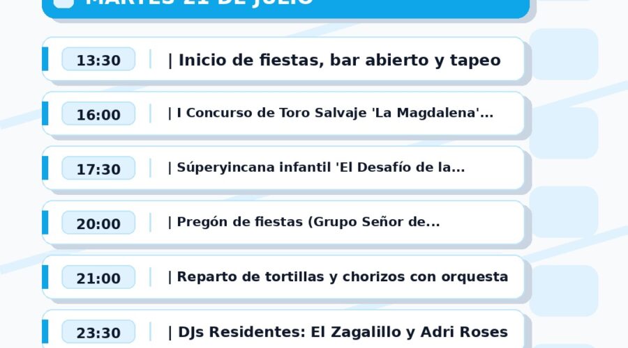 Fiestas de La Magdalena en Carpa junto al Campo de Fútbol, Vargas