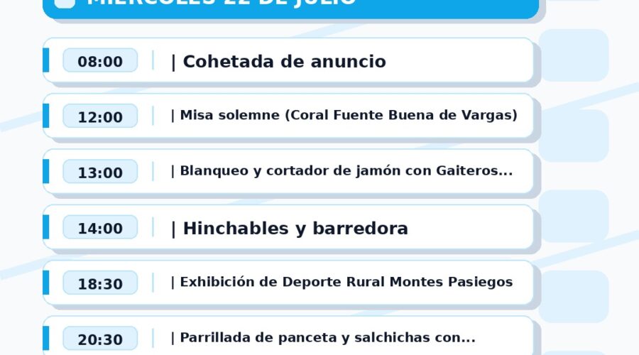 Fiestas de La Magdalena en Carpa junto al Campo de Fútbol, Vargas