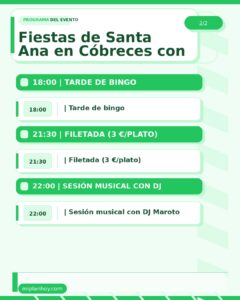 Fiestas de Santa Ana en Cóbreces con DJ Maroto