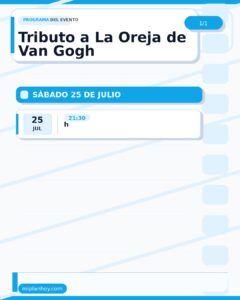 Tributo a La Oreja de Van Gogh en Pista Polideportiva Cubierta