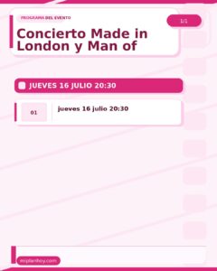Concierto Made in London y Man of Canterbury en Café 1900
