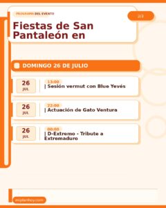 Fiestas de San Pantaleón en Pontejos 2026