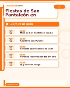 Fiestas de San Pantaleón en Pontejos 2026
