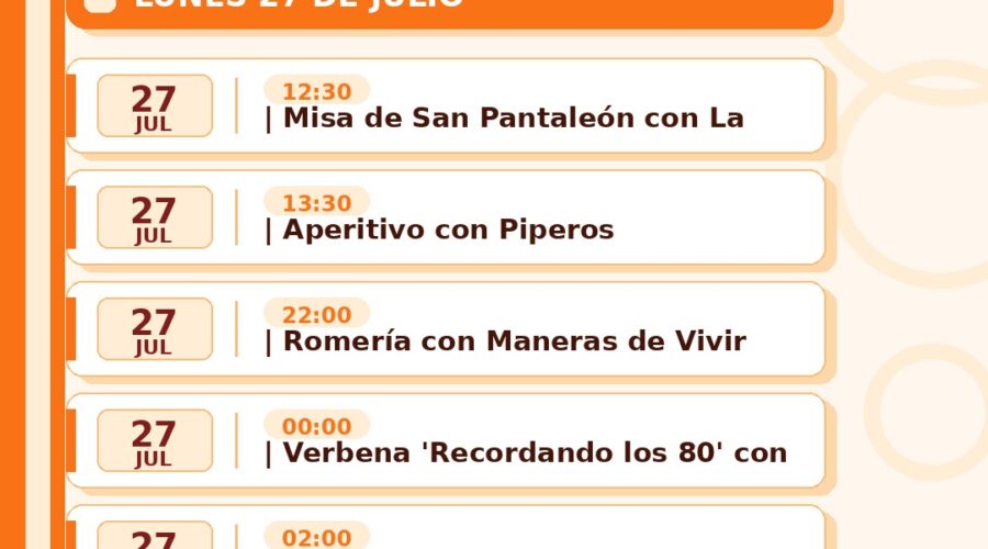 Fiestas de San Pantaleón en Pontejos 2026