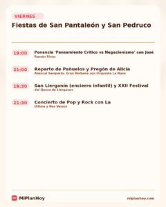 Fiestas de San Pantaleón y San Pedruco en Liérganes 2026