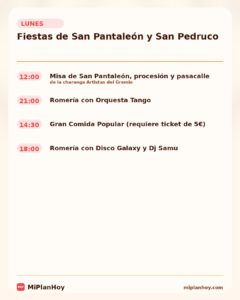 Fiestas de San Pantaleón y San Pedruco en Liérganes 2026