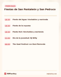 Fiestas de San Pantaleón y San Pedruco en Liérganes 2026