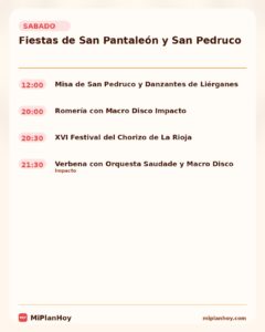 Fiestas de San Pantaleón y San Pedruco en Liérganes 2026