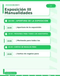 Exposición III Manualidades en Escuelas de Solórzano