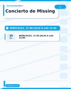 Concierto de Missing en Pistas del Barrio Pesquero