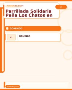 Parrillada Solidaria Peña Los Chatos en Bar La Torre, Santander