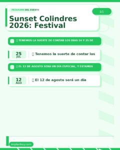 Sunset Colindres 2026: Festival Acústico y Market en Colindres