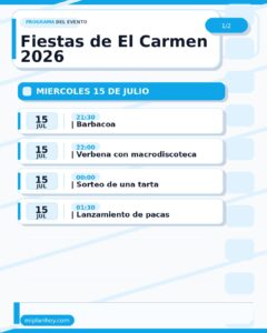 Fiestas de El Carmen 2026 en Sopeña de Cabuérniga