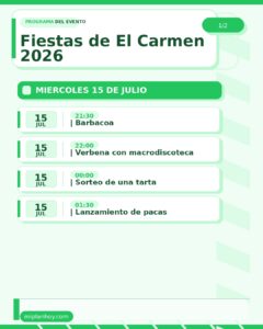 Fiestas de El Carmen 2026 en Sopeña de Cabuérniga