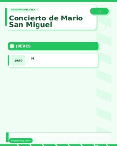 Concierto de Mario San Miguel en Plaza del Ayuntamiento