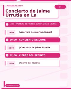 Concierto de Jaime Urrutia en La Atalaya, Laredo
