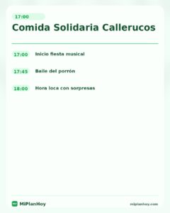 Comida Solidaria Callealteros y Los Raquerucos en Pistas Duque de Ahumada