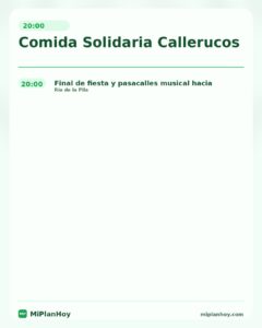 Comida Solidaria Callealteros y Los Raquerucos en Pistas Duque de Ahumada