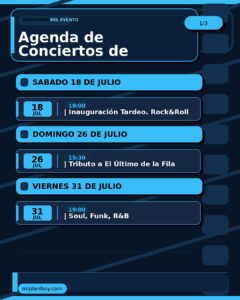 Agenda de Conciertos de Verano en Mesón Rural La Jontoya