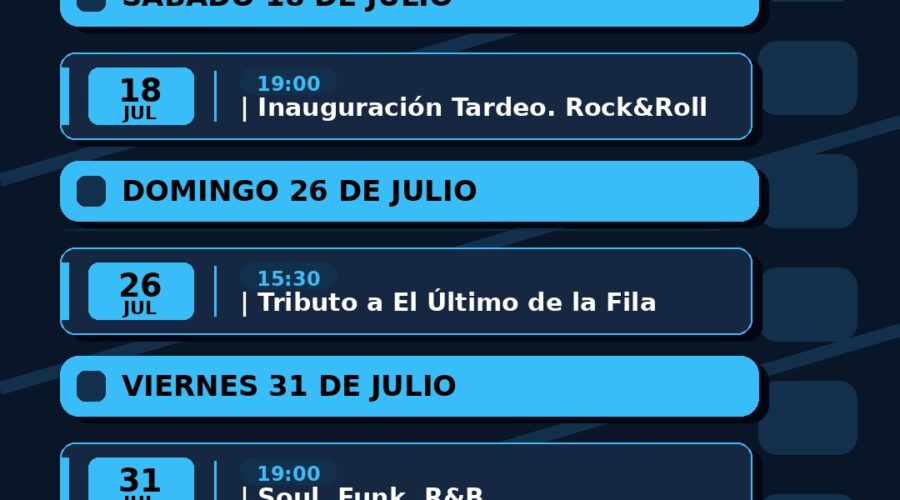 Agenda de Conciertos de Verano en Mesón Rural La Jontoya