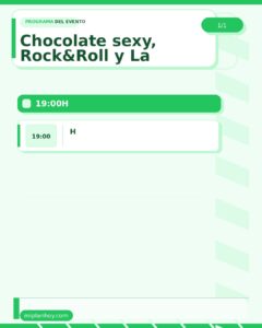 Chocolate sexy Rock & Roll en La Jontoya