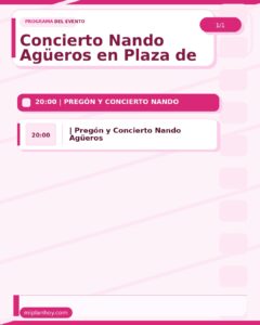 Concierto Nando Agüeros en Plaza de Viares, Suances
