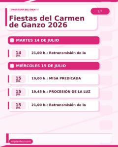 Fiestas del Carmen de Ganzo 2026 en Torrelavega