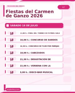 Fiestas del Carmen de Ganzo 2026 en Torrelavega