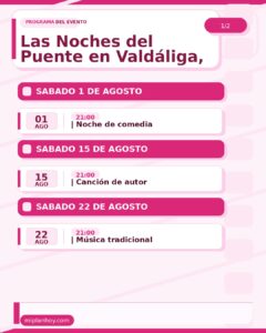 Las Noches del Puente en Valdáliga, agosto 2026