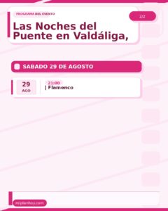 Las Noches del Puente en Valdáliga, agosto 2026