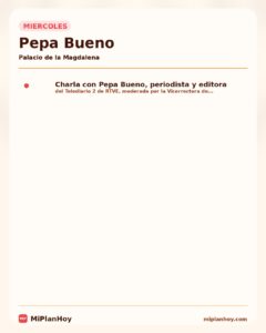Pepa Bueno en Referentes en Femenino Singular en Santander
